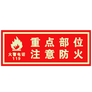 夜光灭火器消火栓使用方法车间仓库禁止吸烟烟火注意安全标识牌消防器材严禁挪动有电危险提示警示牌墙贴纸