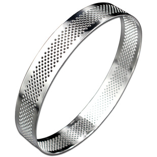 5cm12cm不锈钢304冲孔无缝塔圈洞洞挞圈水果挞模具乳酪月饼模挞壳