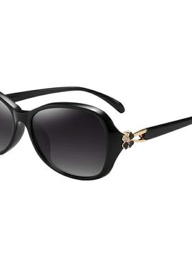 时尚优雅老花两用走路黑框太阳镜