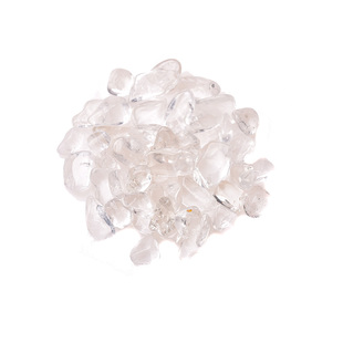 大块白水晶天然碎石颗粒花盆鱼缸装饰石头供佛镇宅风水石