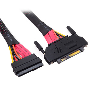 CY SFF-8482 公对母延长线 SAS 29P服务器硬盘面板背板转接延长线