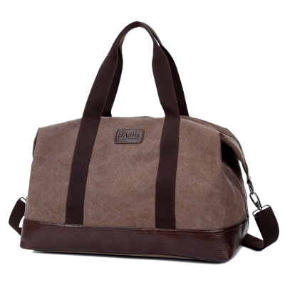 超大容量帆布男女斜挎出差旅游包