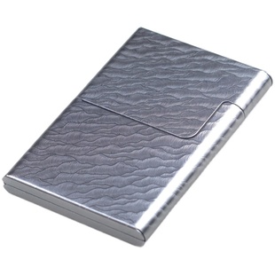 名片夹男商务便携式大容量装银行卡盒卡片收纳盒金属免费刻字展会礼品定制LOGO创意个性男士女士名片盒子随身