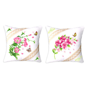 十字绣抱枕套2026新款线绣情侣一对客厅手工枕头花卉系列自己绣