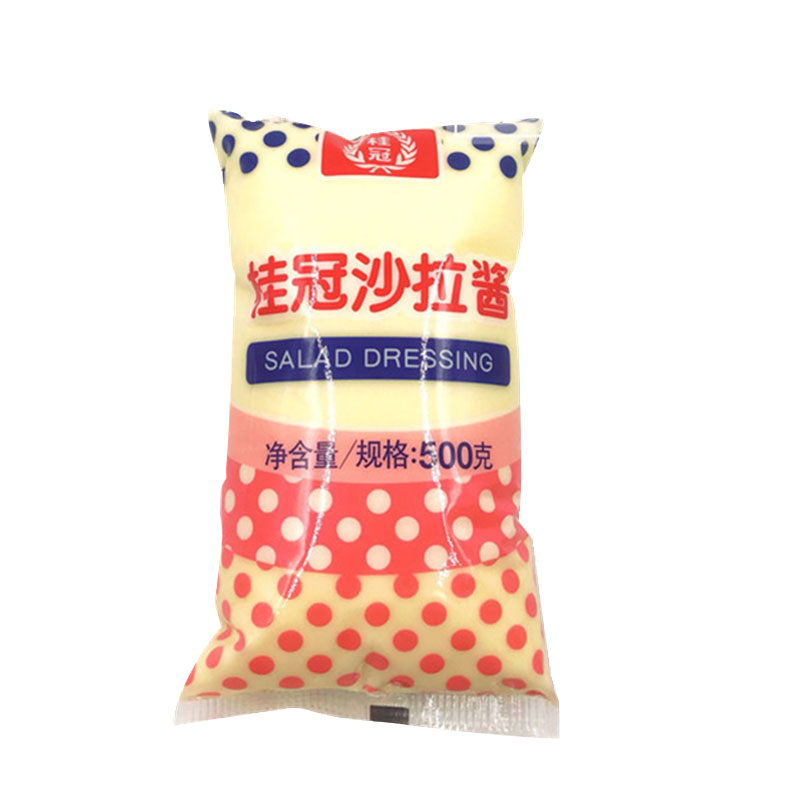 桂冠沙拉酱500g*5包小包袋装香甜味汉堡寿司水果蔬菜手抓饼商用