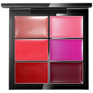 红与黑六色口红盘化妆师专用舞台妆多色唇彩盘哑光滋润显白小众品