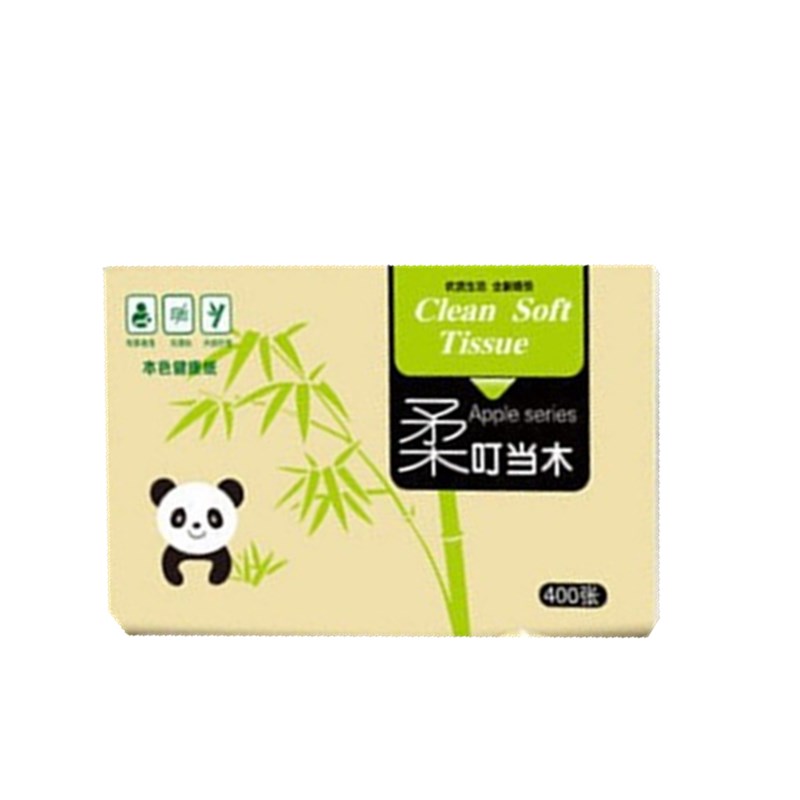 叮當木竹漿本色抽紙餐巾紙婦嬰面巾紙衛(wèi)生紙巾家庭抽紙實惠裝18包