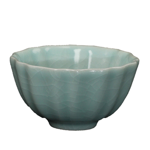 柏采窑停产豆青釉雅意杯BR-116全手工汝窑茶杯汝瓷主人杯陶瓷茶具