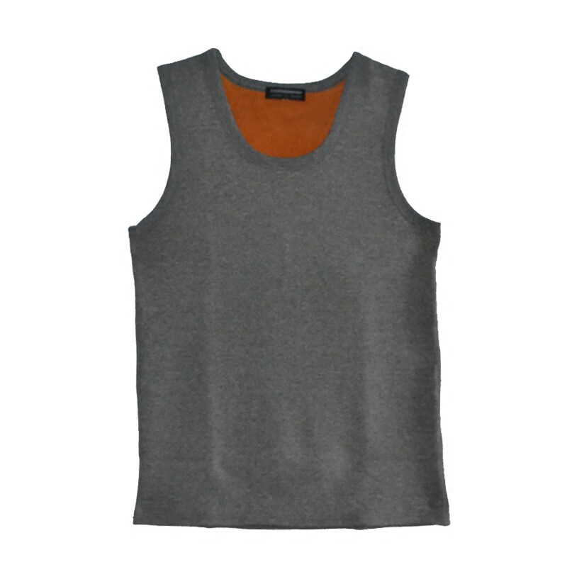 冬季加绒加厚保暖背心男紧身大码双面绒打底内衣男士上衣贴身马甲