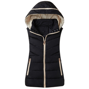 2025女士马甲秋冬天短款大码羽绒棉背心坎肩韩版修身加厚冬秋季潮