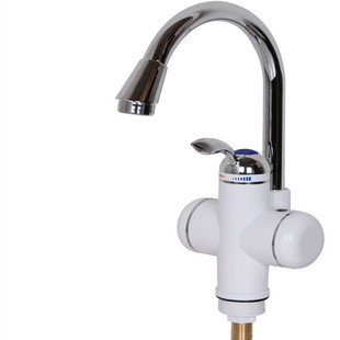 降价促销3200W新款弯管带漏电保护侧进下进水快热电热水龙头 正品