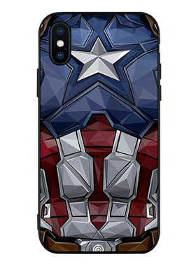 美国队长钢铁侠6s适用XSMAX手机壳8plus硅胶iphone7软壳5SE防摔XR