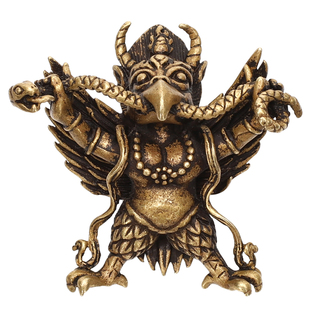 黄铜金翅大鹏鸟/雕小护法 仿尼泊尔密宗降魔杵挂坠吉祥物 齐圣堂