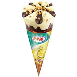 雀巢五羊牌甜筒冰淇淋榴莲味雪糕整箱12支菠萝味冰激凌香芋金蛋筒