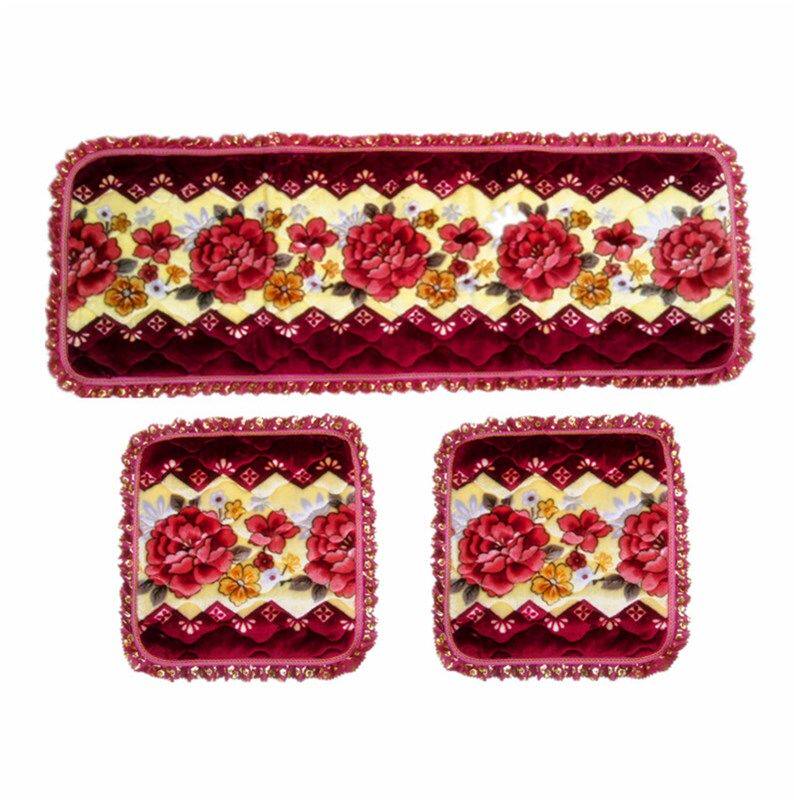 新款冬季汽车坐垫后排毛毯绒加厚小车面包车货车通用三件套屁股垫