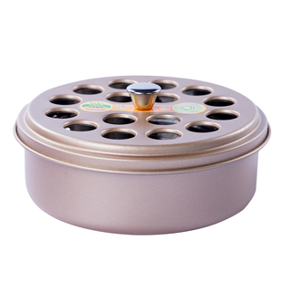 新款不锈钢带盖蚊香盒驱蚊器蚊香支架便携式卫生蚊香盘座檀香炉