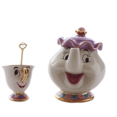 下午茶茶壶美女与野兽陶瓷