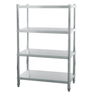 厨房置物架4层多层微波炉架子不锈钢烤箱架落地储物架收纳架货架