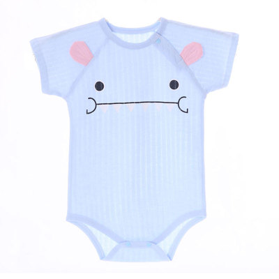 棉爬服工厂直销新生儿短袖包屁衣
