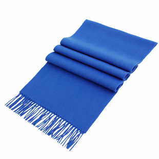 百搭男纯色秋冬季羊毛女学生纯羊绒围巾姜黄色玫红色驼色灰色虾色