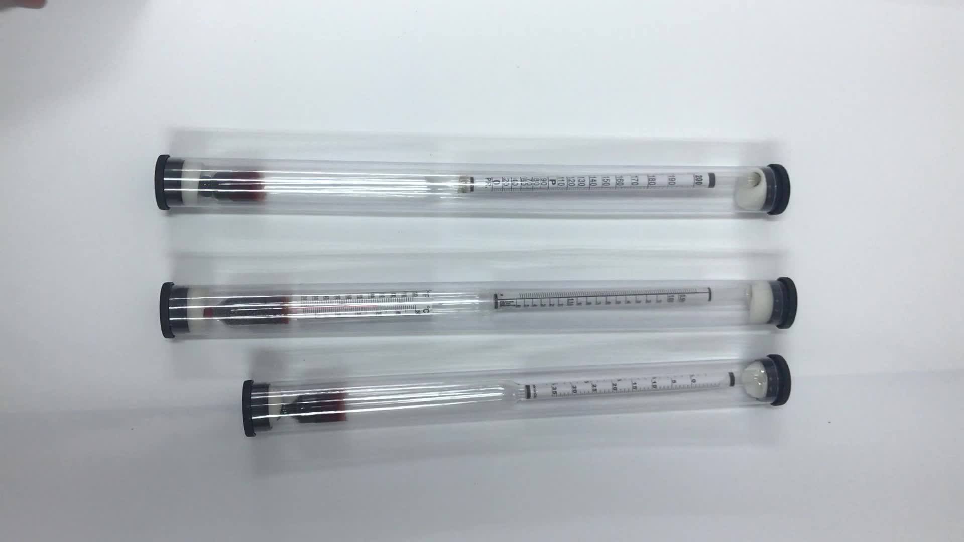 Wine Hydrometer Glass Quartz Tube Petroleum Hydrometers Alcohol