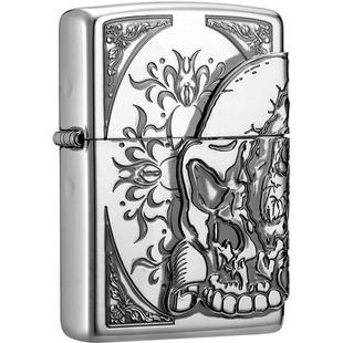 打火机zippo正版正品信仰三面徽章zippo打火机旗舰店ZBT-3-71a