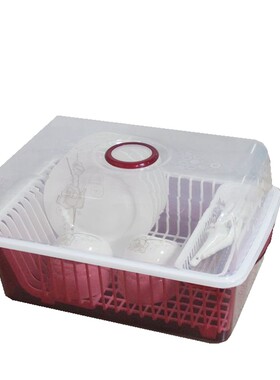 塑料厨房带盖收纳盒滴水碗柜