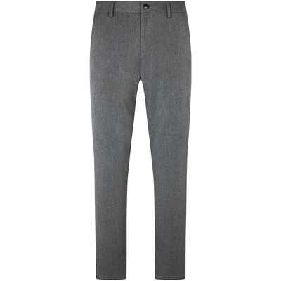 春夏新款商务弹力高腰灰色西裤