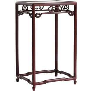 明式花架黑檀木酸枝木花几客厅室内落地绿萝实木花架红木质盆景架