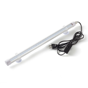 渔登 带1.7米插头线T8LED鱼缸防水灯管超白型自然光金银龙水族灯