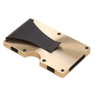 钱夹男女款放卡的小钱包钛合金属钱夹男证件卡片名片收纳卡包超薄