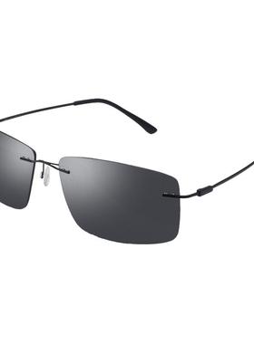 超轻近视方型开车专用无框偏光镜