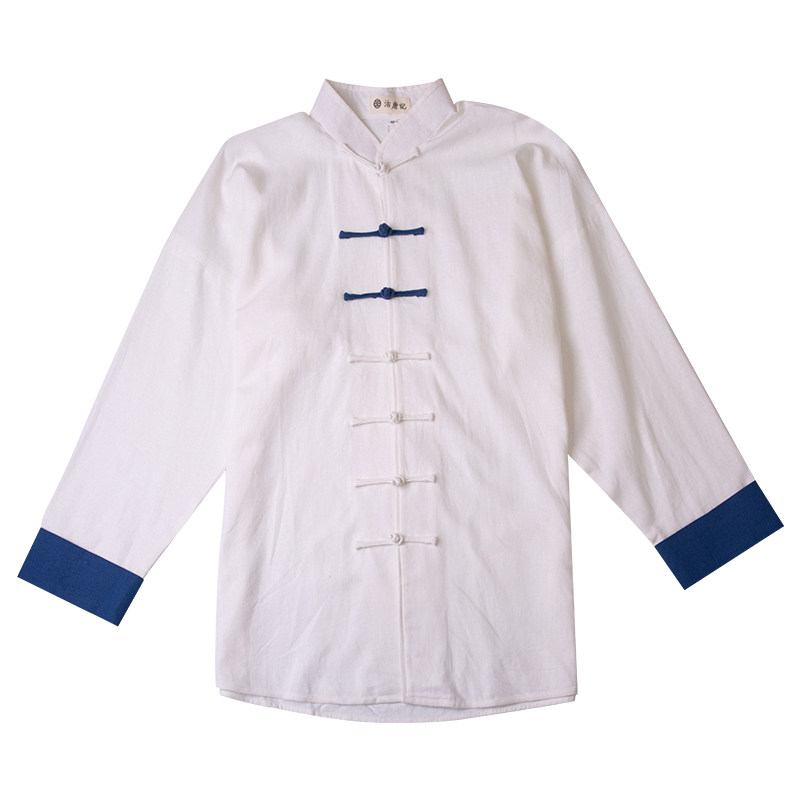 沽唐记亚麻太极服男太极拳表演服春秋夏季女棉麻练功服武术比赛服