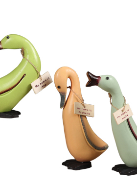 欧式风木质动物创意电视柜装饰品