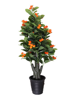 仿真植物果树金桔红果假树仿生花