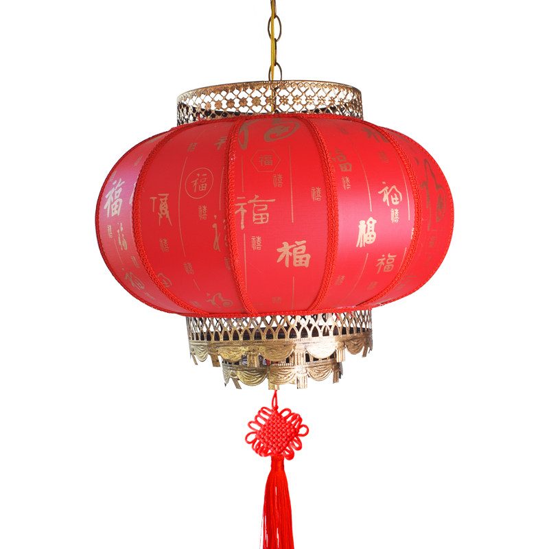 中式发光圆形红灯笼定制广告印字