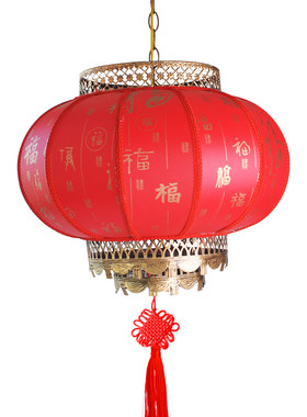 中式发光圆形红灯笼定制广告印字