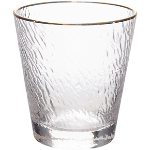 德国plazotta  金边水波纹玻璃杯水杯透明咖啡杯泡茶杯子 酒杯