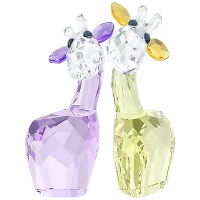 水晶情侣高档礼物摆件