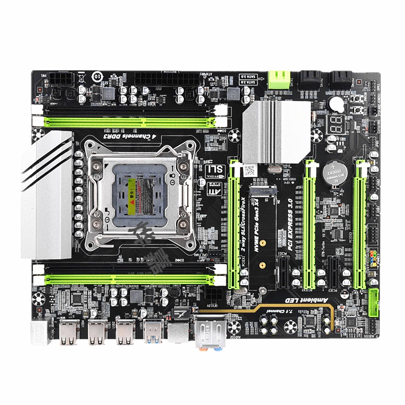 全新X99双路LGA2011-3针电脑主板DDR4内存E5 2678 2680V3cpu套装