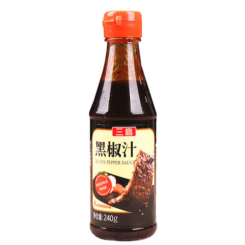亨氏黑胡椒酱200g*8袋商用披萨酱意大利面酱意面酱牛排酱黑椒汁