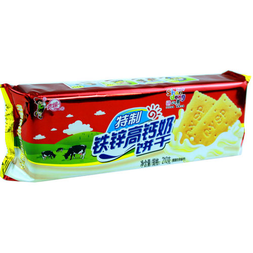 山东临沂沂蒙特产 沂水青援食品 特制铁锌高钙饼干 钙奶饼干210克