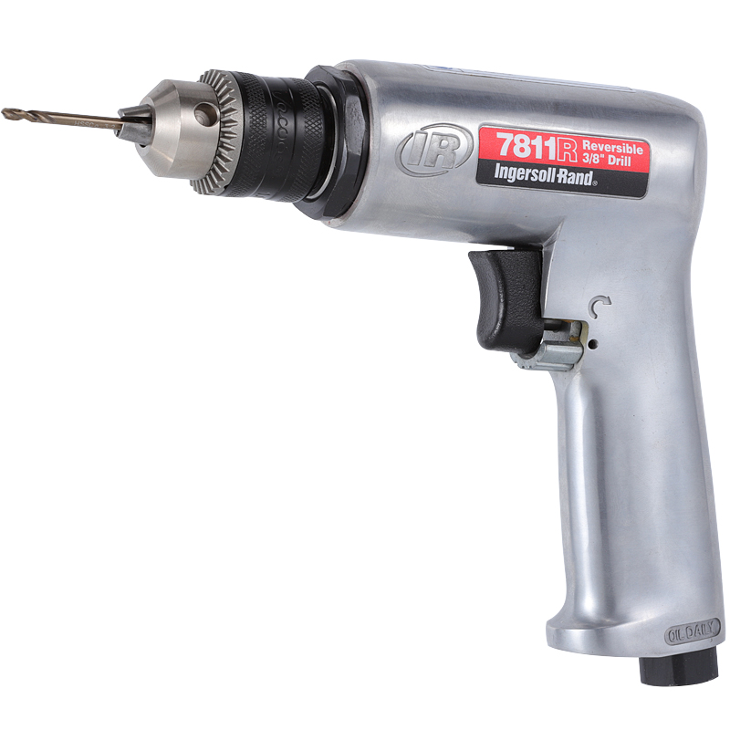 美国英格索兰7811R气钻气动钻手枪式正反转风钻3/8钻孔机气动电钻