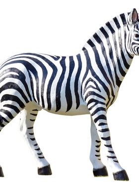 户外大型园林景观斑马仿真动物