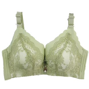 新款聚拢小胸无钢圈文胸性感调整型收副乳罩内心大红本命年内衣女