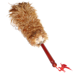 鸿涤加厚木把鸡毛掸子家用清洁神器不掉毛禅子车用除灰尘毯子刷子