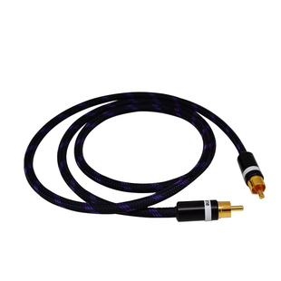 coax音频线发烧级DAC解码器莲花公对公coaxial 75欧RCA数字同轴线