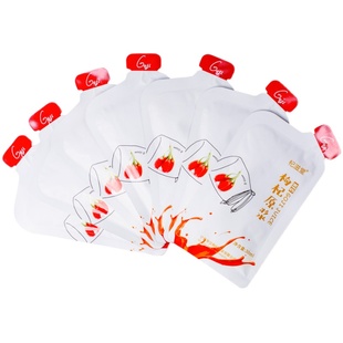 杞滋堂鲜红枸杞原浆宁夏中宁正宗原产地旗舰店枸杞果汁30ml*30袋