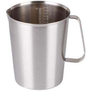 304不锈钢牛奶杯豆浆杯 量杯带刻度实验杯烘焙计量杯奶茶店量水杯