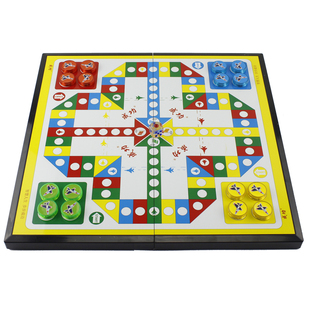 大号飞行棋磁石斗兽棋可折叠磁吸跳跳棋骰子儿童益智类磁性五子棋